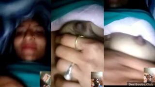 बिहारी पत्नी वीडियो कॉल पर बूब दबाती है – वायरल एमएमएस