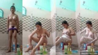 देसी बड़े टिट्स गर्ल सोपिंग न्यूड बॉडी इन बाथरूम – मराठी एमएमएस
